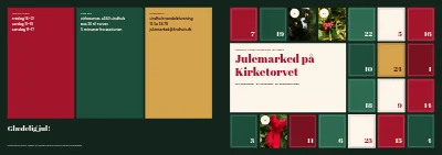 Omslag af Program for julemarked – 8 sider