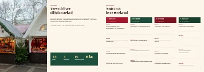Side 2–3 af Program for julemarked – 8 sider
