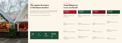 Pages 2–3 of Programme for a Christmas market – 8 pages