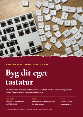 Tech-meetup — byg dit eget tastatur