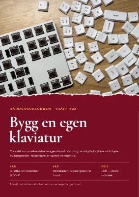 Tech-meetup — bygg ditt eget tangentbord