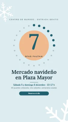 Mercadillo navideño — cuenta atrás
