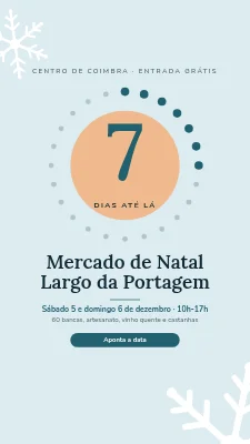Mercado de Natal — contagem decrescente