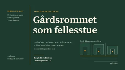 Arkitekturkonkurranse — havneboliger