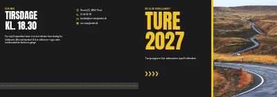 Omslag af Turprogram for motorcykelklub – 16 sider