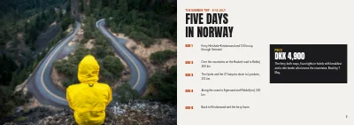Pages 8–9 of Ride programme for a motorcycle club – 16 pages