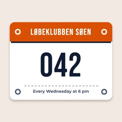 The race bib