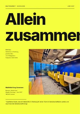 Masterarbeit — Coworking-Space
