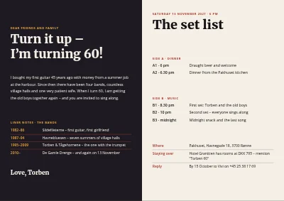 Page 2 of 60th birthday with guitar and live music