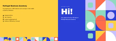 Cover of Welcome guide for a business academy – 48 pages