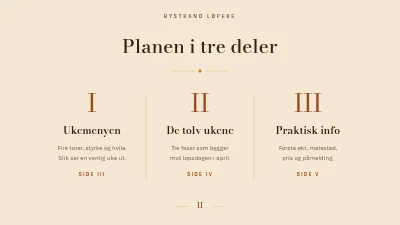 Side 2 av Løpeklubb — treningsplan for halvmaraton