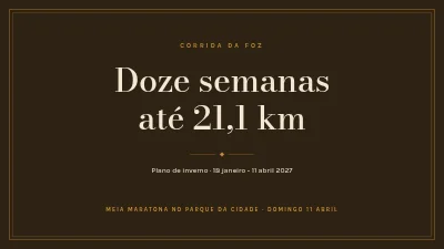 Clube de corrida — plano de treino para meia-maratona