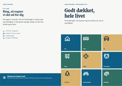 Omslag af Produktoversigt for forsikringsselskab – 8 sider