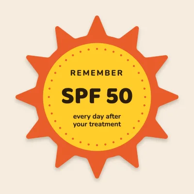 The sunscreen sun