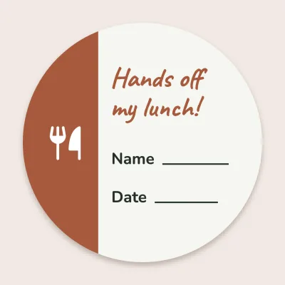 My lunch in the fridge
