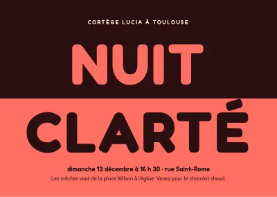 Procession de Sainte-Lucie — nuit et lumière