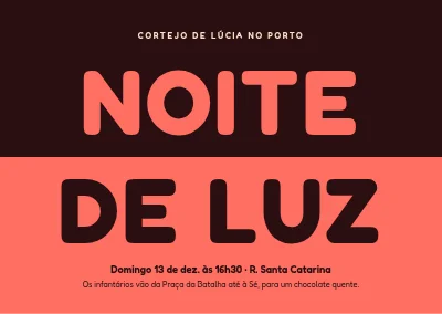 Procissão de Lucia — noite e luz