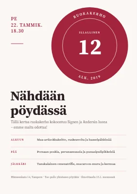 Illallisklubi — sinetti ja talvimenu