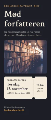 Roll-up til boghandel — mød forfatteren