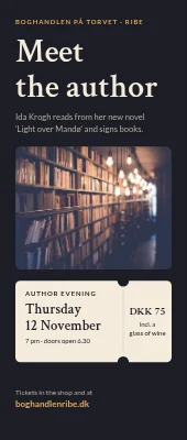 Bookshop roll-up — meet the author