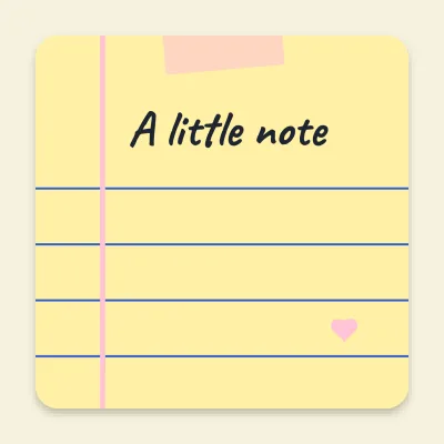 A little note, notepad