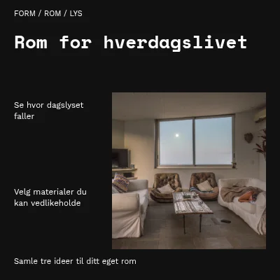 Plass til hverdagen · arkitekturindeks