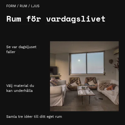 Plats för vardagen · arkitekturindex