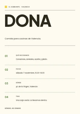 Recogida de alimentos — Overskuddet