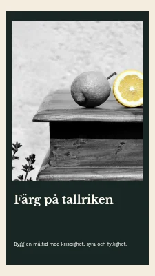Färg på tallriken · Bokomslag