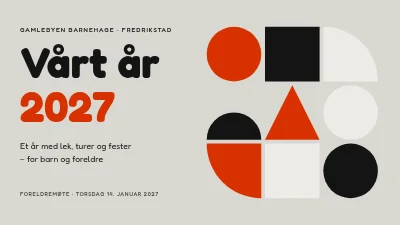 Side 1 av Barnehage — årsplan for foreldremøte
