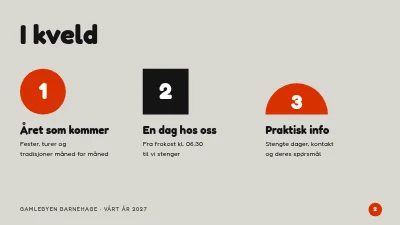 Side 2 av Barnehage — årsplan for foreldremøte