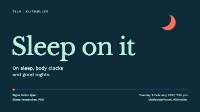 Page 1 of Sleep talk — one night in seven slides