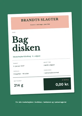 Medarbejderhåndbog — slagter
