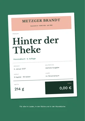 Mitarbeiterhandbuch — Metzgerei