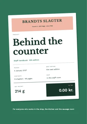 Staff handbook — butcher’s shop