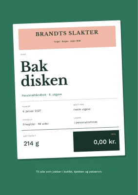 Personalhåndbok — slakterbutikk