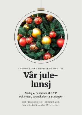 Julelunsj i Svendborg — invitasjon