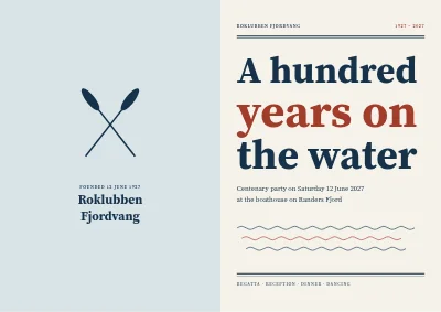 The rowing club’s centenary