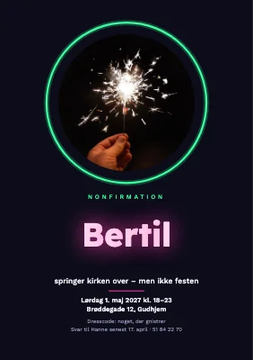 Nonfirmation — stjernekaster i neonring