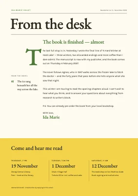 Newsletter — author