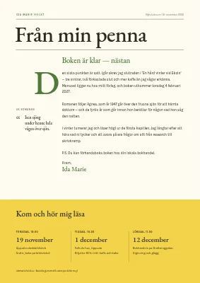 Nyhetsbrev — författare