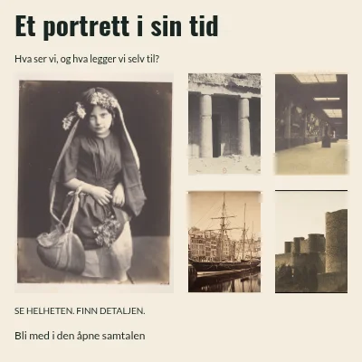 Et portrett i sin tid · Fotobillett