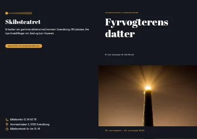 Omslag af Teaterprogram for forestilling – 24 sider