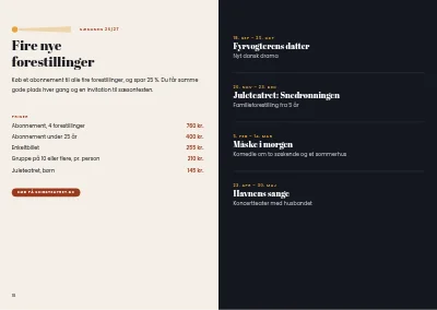 Side 18–19 af Teaterprogram for forestilling – 24 sider