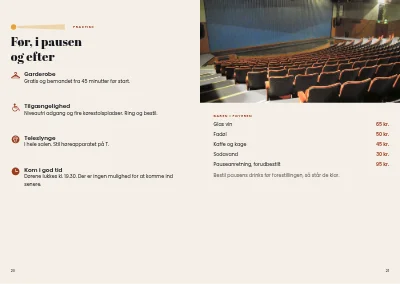 Side 20–21 af Teaterprogram for forestilling – 24 sider