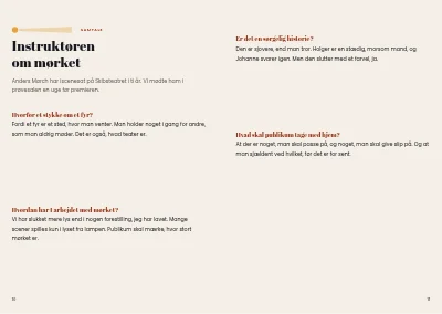 Side 10–11 af Teaterprogram for forestilling – 24 sider