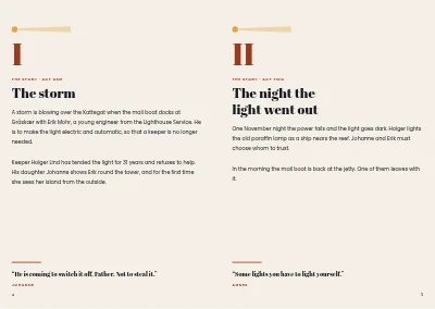 Pages 4–5 of Theatre programme – 24 pages
