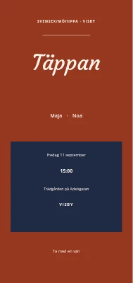 Svensexa och möhippa i trädgården — Maja och Noa, Viborg