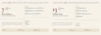 Side 8–9 af Sæsonprogram for kammerorkester – 32 sider