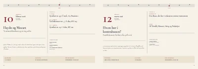 Side 16–17 af Sæsonprogram for kammerorkester – 32 sider